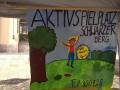 18. Juni: Und wie jedes Jahr haben wir einen gemeinsamen Stand mit dem Aktivspielplatz Schwarzer Berg. (Foto: Carina Potthast)