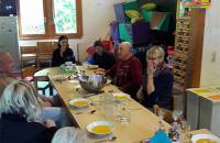10. September: Ottfried hat eine Kürbissuppe ausgegeben. (Foto: Ulrich Feise)