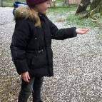6. April: Maria lässt es auf sich hageln. (Foto: Hellas Adlung)