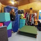4. Januar: Wir haben heut die Spielecke im Spielhaus sortiert. (Foto: July Krause)