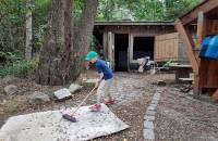 26. Juli: Heut haben wir das EarthShip sauber gemacht.