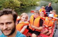 17. August: Wir fahren Kanu auf der Oker.
