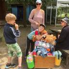 2. Juli: Dorfflohmarkt.(Foto: Evelyn Simson)